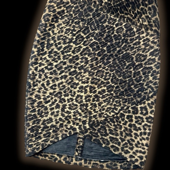 Torn by Ronny Kobo ‘Kaitlyn’ Leopard Print Pleated Mini Dress Size XS - Picture 9 of 16